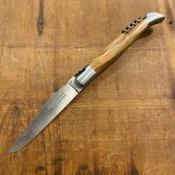 Fontenille Pataud Laguiole 12cm Olive With Corkscrew