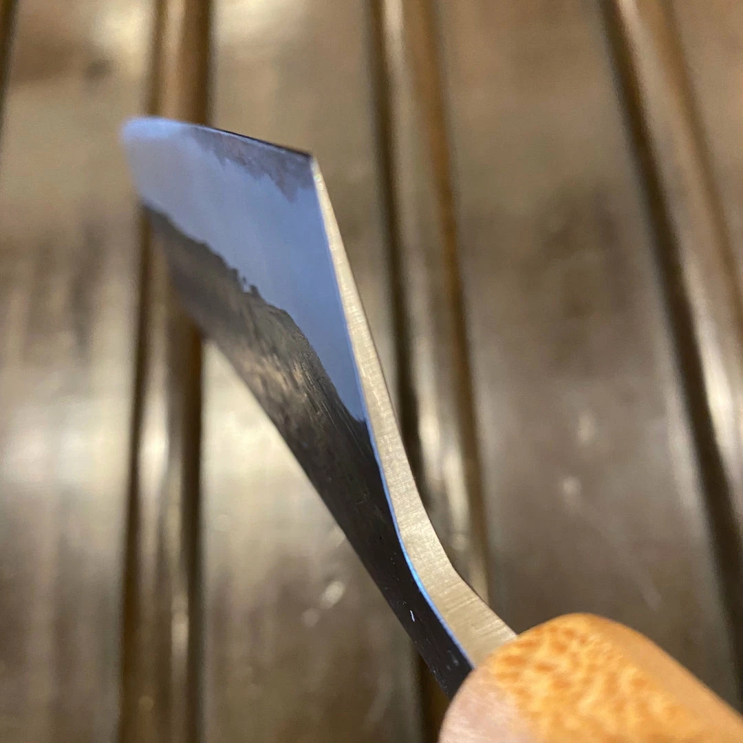 Hitohira TD 165mm Nakiri Stainless Clad Aogami 2 Kurouchi