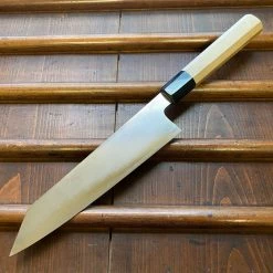 Takada No Hamono 210mm Kiritsuke Gyuto Ginsanko Stainless Suiboku Finish Octagonal Ho & Horn Handle - On Order Waiting Room