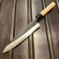 Konosuke Madei ‘Sumiiro’ 210mm Gyuto SLD Kurouchi Nashiji - By Nihei W/ Saya