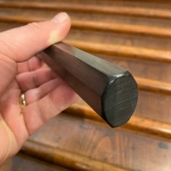 Hitohira Togashi 240mm Gyuto Stainless Clad Aogami 1 Ebony Blonde Horn