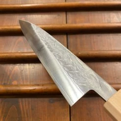 Hitohira TD 165mm Stout Gyuto SLD Tsuchime Walnut Handle