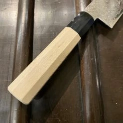Santoku | Bunka Hitohira HG 185mm Santoku Stainless Damascus Wa Handle