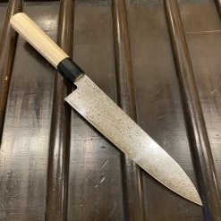 Hitohira HG 210mm Gyuto Stainless Damascus Wa Handle