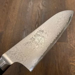 Hitohira Imojiya TH 180mm Santoku VG10 Linen Micarta Western
