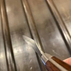 Hitohira HG 140mm Petty Stainless Tsuchime Damascus