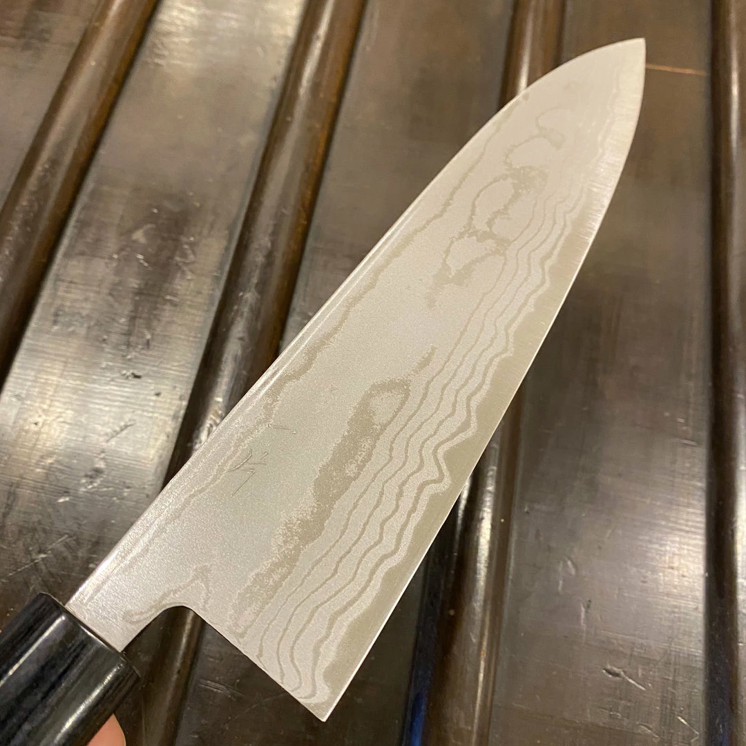 Hitohira GR 135mm Petty Iron Clad Aogami 2 Damascus