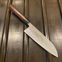 Hitohira GR 165mm Santoku Iron Clad Aogami 2 Damascus