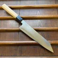 Takada No Hamono 210mm Kiritsuke Gyuto Ginsanko Stainless Suiboku Finish Octagonal Ho & Horn Handle - On Order Waiting Room