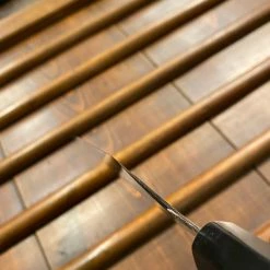 Hitohira Togashi 210mm Migaki Gyuto Shirogami 1 Taihei Macasser Ebony & Horn