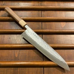 Hitohira TD 240mm Gyuto SLD Tsuchime Walnut Handle