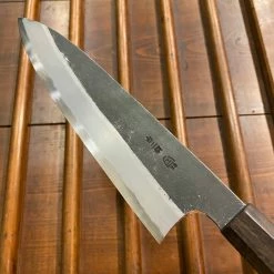 Hitohira Togashi 210mm Gyuto Shirogami 2 Kurouchi Tagayasan Handle