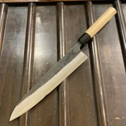 Konosuke Madei ‘Sumiiro’ 240mm Gyuto SLD Kurouchi Nashiji - By Nihei W/ Saya