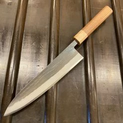 Hitohira TD 210mm Gyuto Stainless Clad Aogami 2 Kurouchi