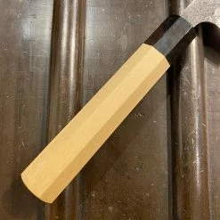 Konosuke Madei ‘Sumiiro’ 240mm Gyuto SLD Kurouchi Nashiji - By Nihei W/ Saya