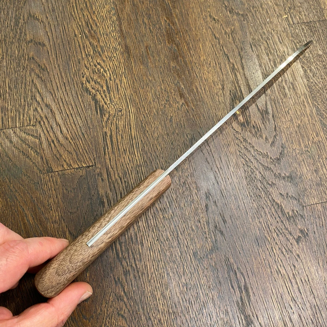 Friedr. Herder Friedr Herder 8โ Serrated Boscher Knife Carbon Steel Walnut