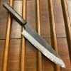 Hitohira Togashi 240mm Gyuto Shirogami 2 Kurouchi Tagayasan Handle
