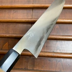 Takada No Hamono 210mm Kiritsuke Gyuto Ginsanko Stainless Suiboku Finish Octagonal Ho & Horn Handle - On Order Waiting Room