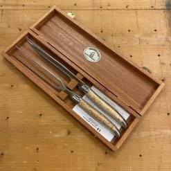 Fontenille Pataud'Laguiole' Carving Set - Curly Birch