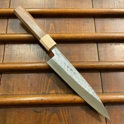 Hitohira TD 165mm Stout Gyuto SLD Tsuchime Walnut Handle