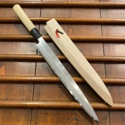 Hitohira Togashi Tachi 300mm Yanagi Shirogami 2 D Ho / Horn With Saya