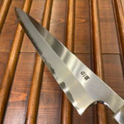 Hitohira Togashi 270mm Sujihiki Stainless Clad Shirogami 1 Taihei Ebony Handle