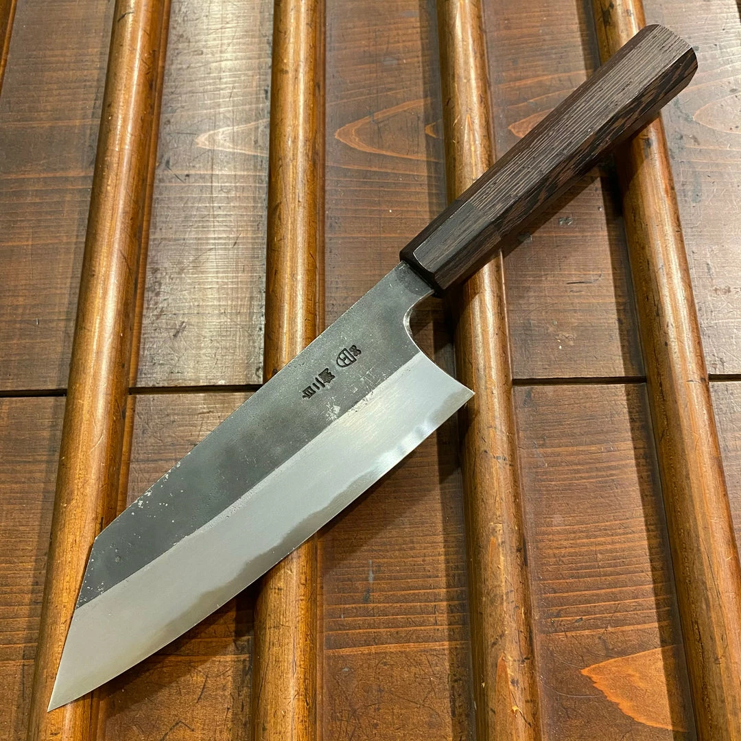 Hitohira Togashi 180mm Bunka Shirogami 2 Kurouchi Tagayasan Handle
