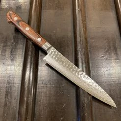 Hitohira HG 140mm Petty Stainless Tsuchime Damascus