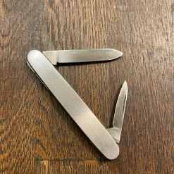 Bernal Cutlery Robeson Shuredge “Delhi” 3” Pen Stainless Blade Nickel Scales 1922-77