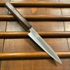 Waiting Room Takada No Hamono 150mm Petty Blue 2 Iron Clad Octagonal Tagayasan & Ebony Handle - On Order