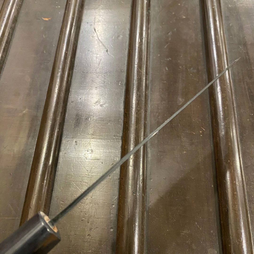 Hitohira MS 170mm Bunka Iron Clad Shirogami #2 Kurouchi Rosewood