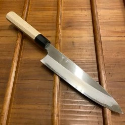 Hitohira Togashi 210mm Gyuto Stainless Clad Shirogami 1 Ho Handle
