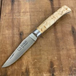 Au Sabot 10cm Alpine Stainless Pocket Knife Finnish Curly Birch