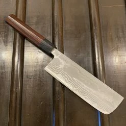 Hitohira GR 165mm Nakiri Iron Clad Aogami 2 Damascus