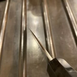 Konosuke Madei ‘Sumiiro’ 240mm Gyuto SLD Kurouchi Nashiji - By Nihei W/ Saya