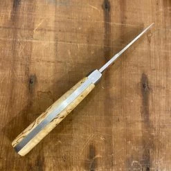 Au Sabot 10cm Alpine Stainless Pocket Knife Finnish Curly Birch