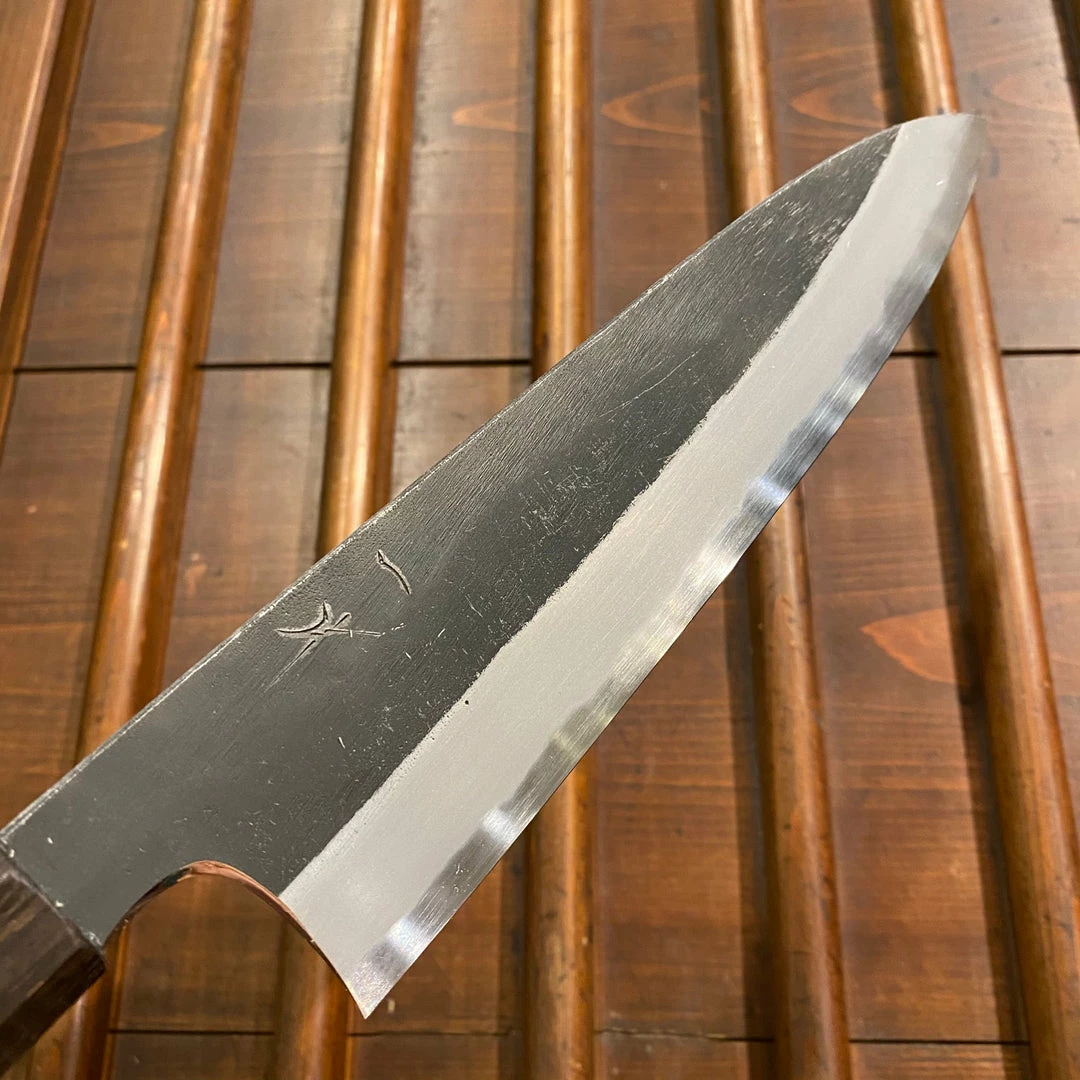 Hitohira Togashi 240mm Gyuto Shirogami 2 Kurouchi Tagayasan Handle