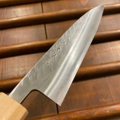 Hitohira TD 150mm Petty SLD Tsuchime Walnut Handle