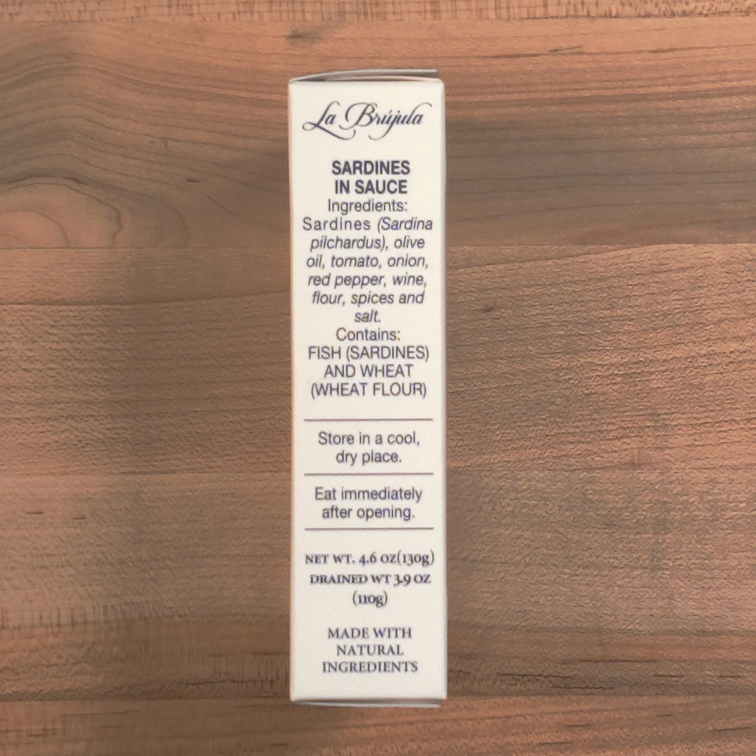 La Brujula La Brújula Sardines In Sauce - 4.6oz Pantry