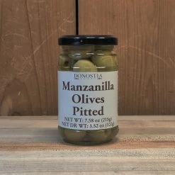 Donostia Foods Manzanilla Olives Pitted - 215g Pantry