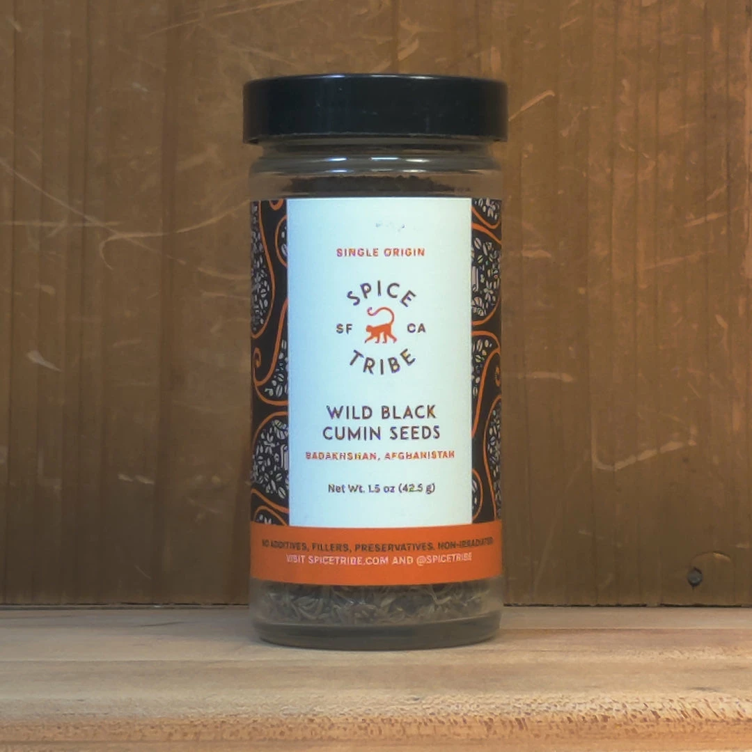 Wild Black Cumin Seeds - Single Origin - 1/2 Cup Jar - Spice Tribe