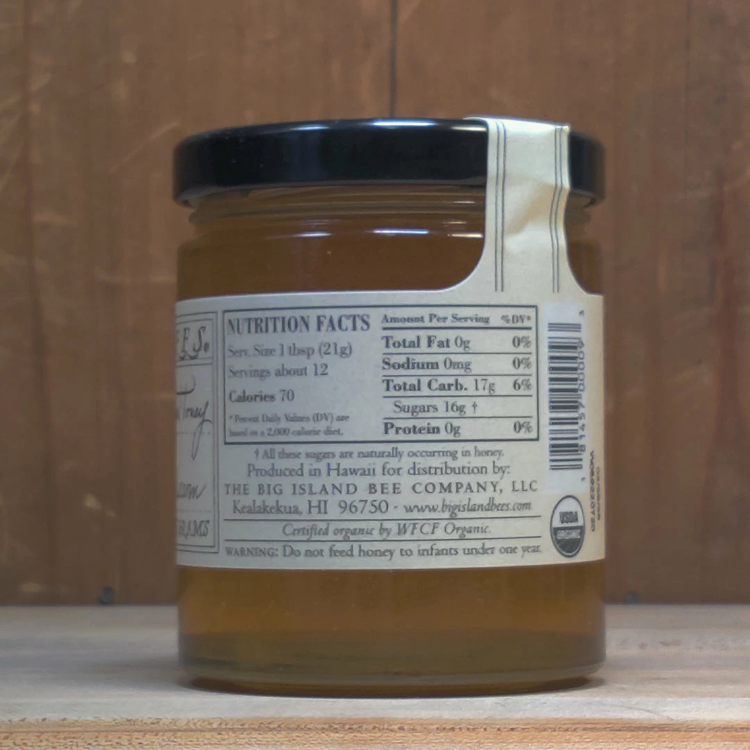 Pantry Big Island Bees Organic Wilelaiki Blossom Honey - 9oz