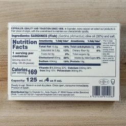 Espinaler Premium Baby Sardines In Olive Oil - 115g Pantry