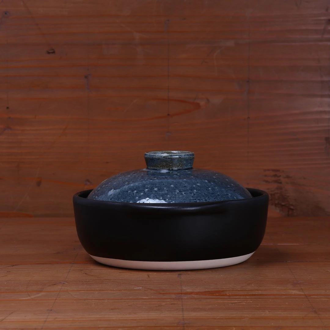 Kagetsu Daikoku Banko Ware Soup Donabe - Blue No. 6 Kitchen Tools
