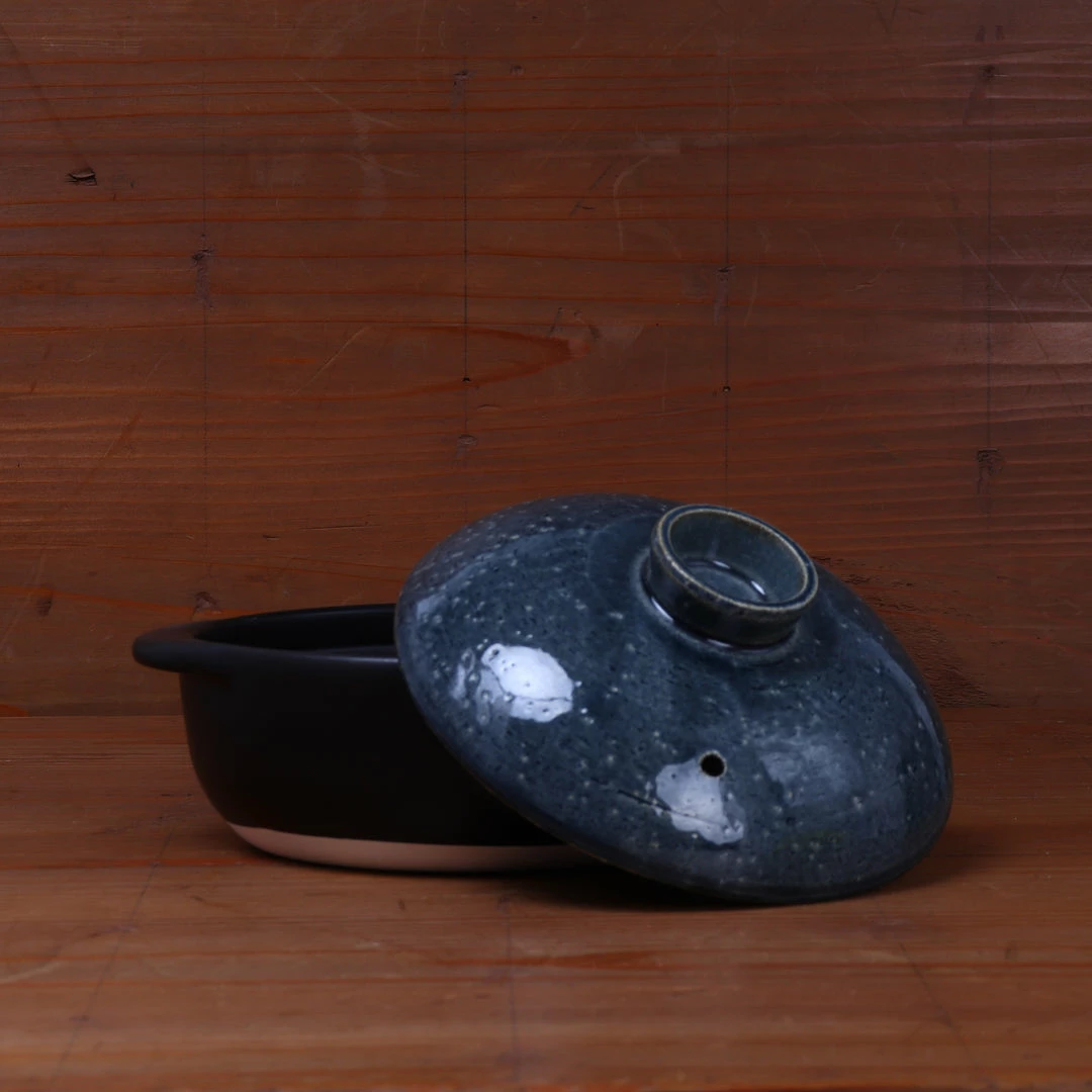 Kagetsu Daikoku Banko Ware Soup Donabe - Blue No. 6 Kitchen Tools