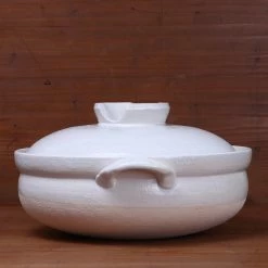 Kagetsu Kitchen Tools Daikoku Banko Ware Soup Donabe - Solid White