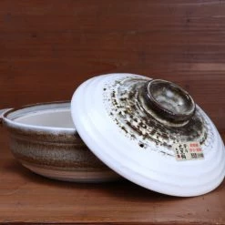 Kagetsu Daikoku Banko Ware Soup Donabe - Granite