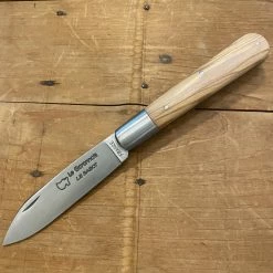 Au Sabot 10.5cm Garonnais Pocket Knife Stainless Steel Olive