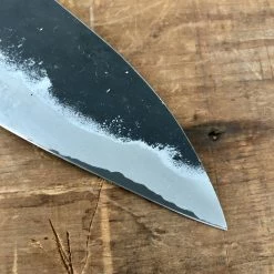 Blenheim Forge 170mm Funayuki Stainless Clad Aogami Super Fumed Oak & Brass