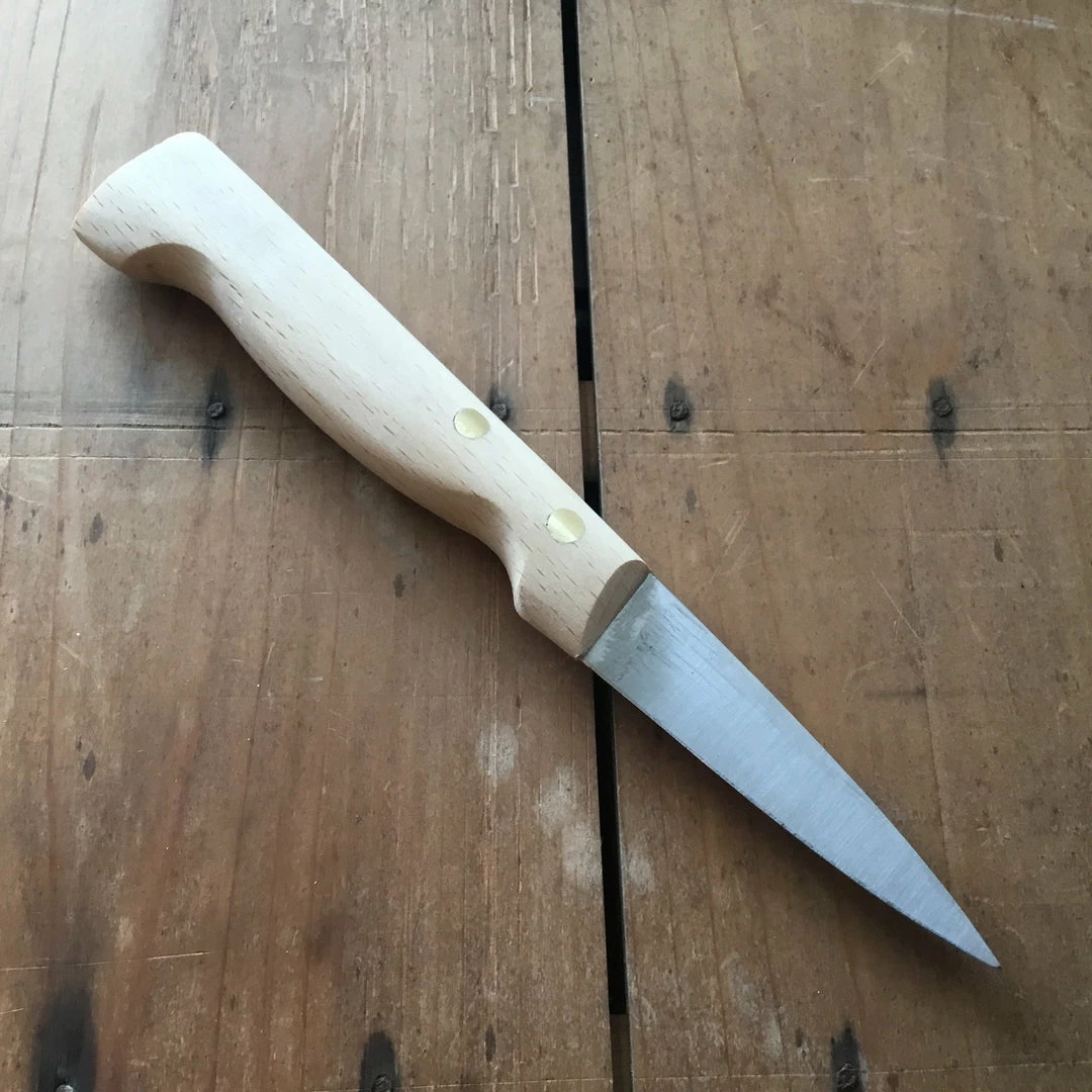 K Sabatier 3.5" / 9cm 'Saigner' Carbon Steel Beech Handle